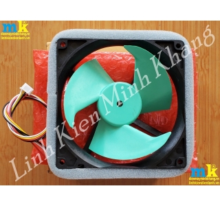 ( SP663 ) Quạt Tủ Lạnh DC 12,5Cm Cánh Xanh 4 Dây Đỏ Đen Trắng Vàng